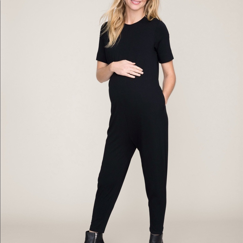 Hatch maternity Walkabout Jumper in black size 1